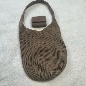 The Sak Brown Crochet Bag with Wallet~ Boho